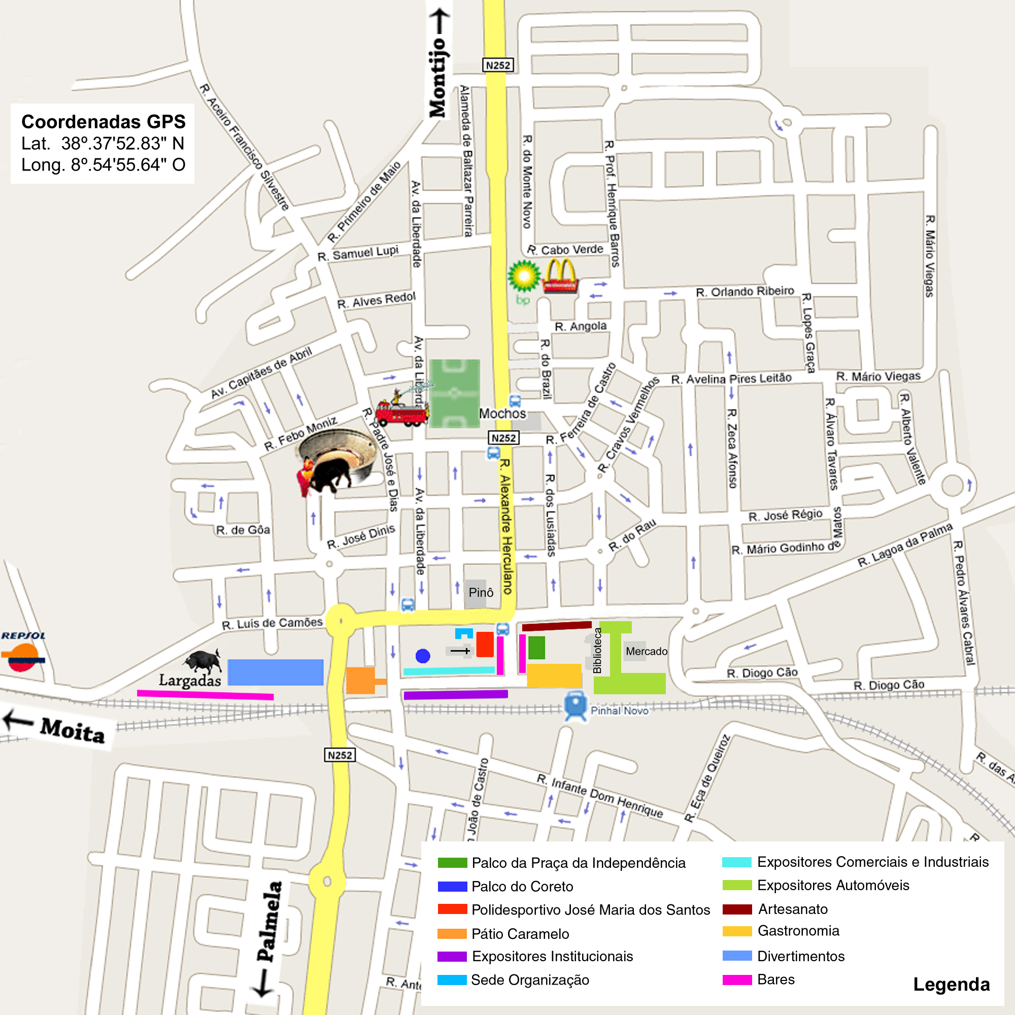 mapa do pinhal novo Mapa das Festas – Associação de Festas Populares de Pinhal Novo 